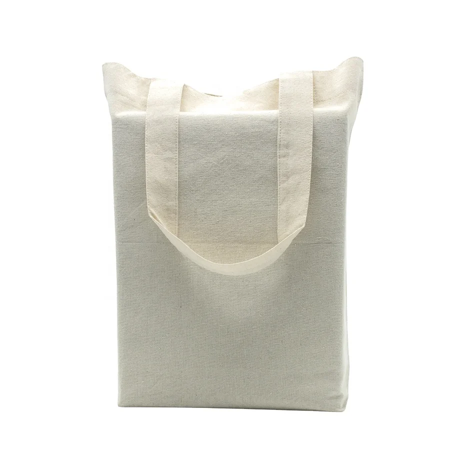 2021 Trendy Light Cotton Canvas Tote Bag Eco-Friendly Unbleached Natural Handmade for Grocery Supermarket shopping Vegetables