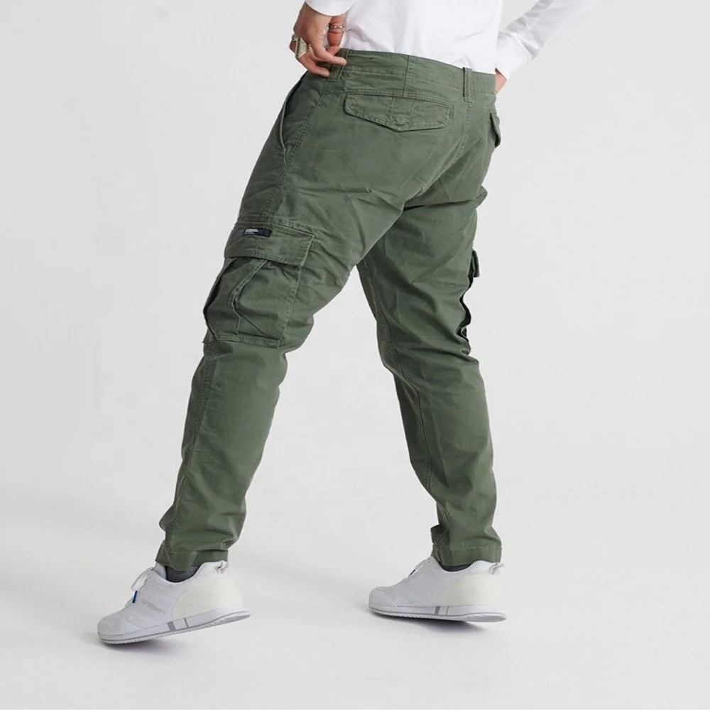 Mens Cargo Work Pants Outdoor Jogging Hiking Casual Pants Trousers Plain Waterproof Cotton Jeans OEM Customized Anti Sweatpants