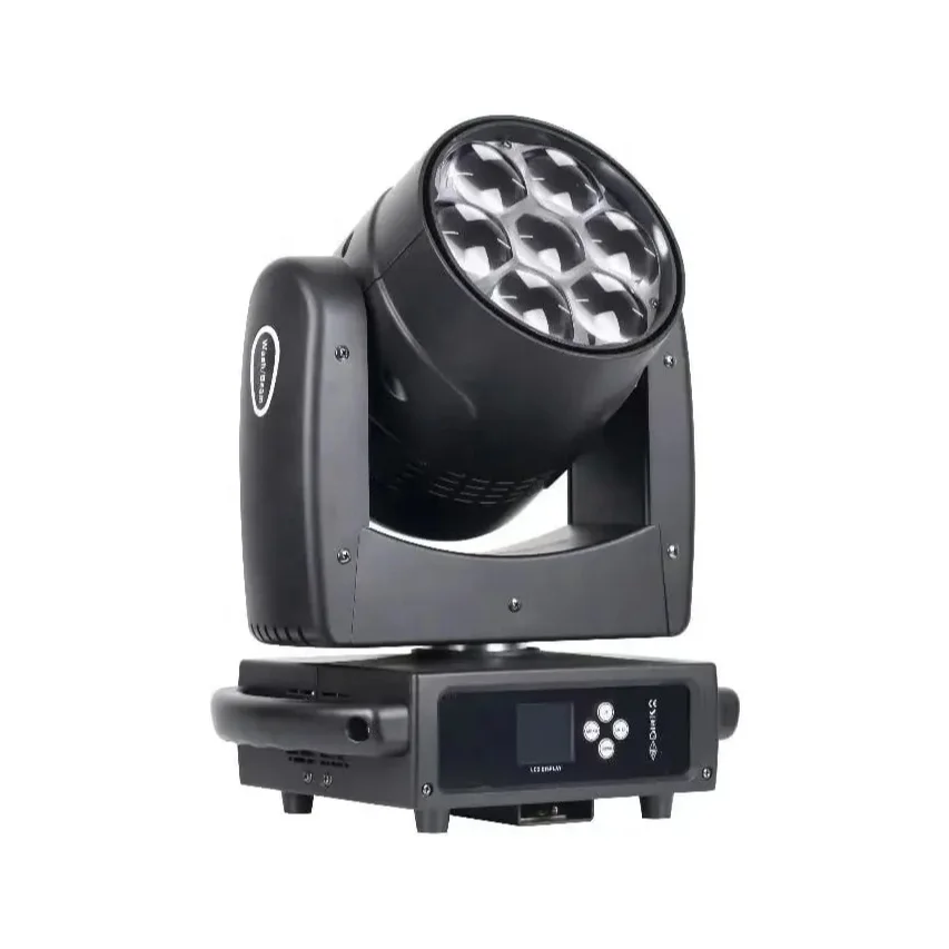 7x40 Вт RGBW Zoom Wash светодиодный движущийся головной свет