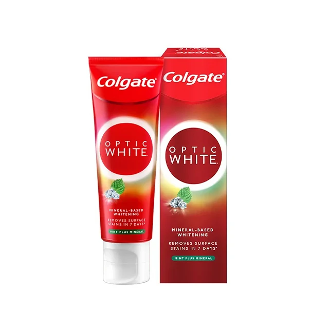 Colgate Optic White Mint Plus Mineral 100g Colgate Toothpaste Optic White Teeth Whitening