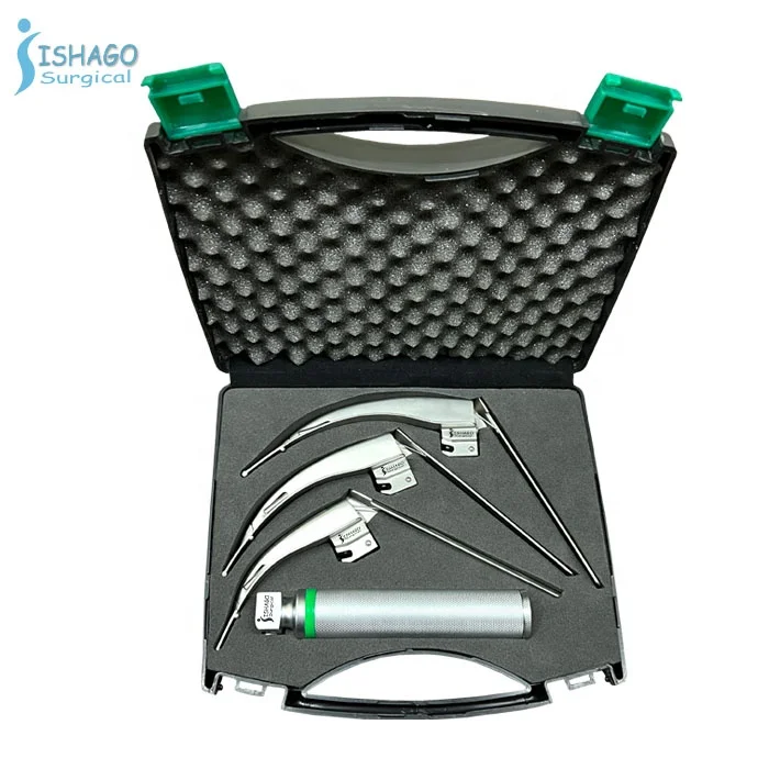 Macintosh McCoy Fiber Optic 2,3 Adult Laryngoscope Set