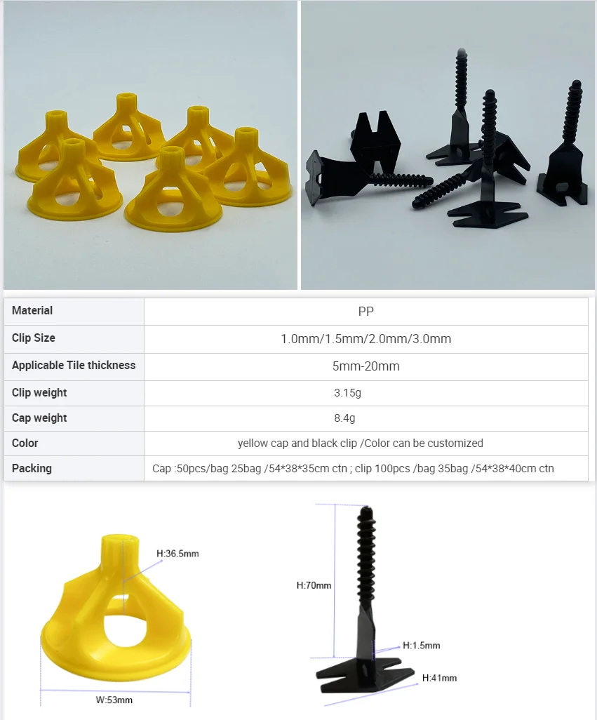 tile leveling system cap spiral base tile spacer spin doctor self leveling tile positioning twister leveler system Threaded Post