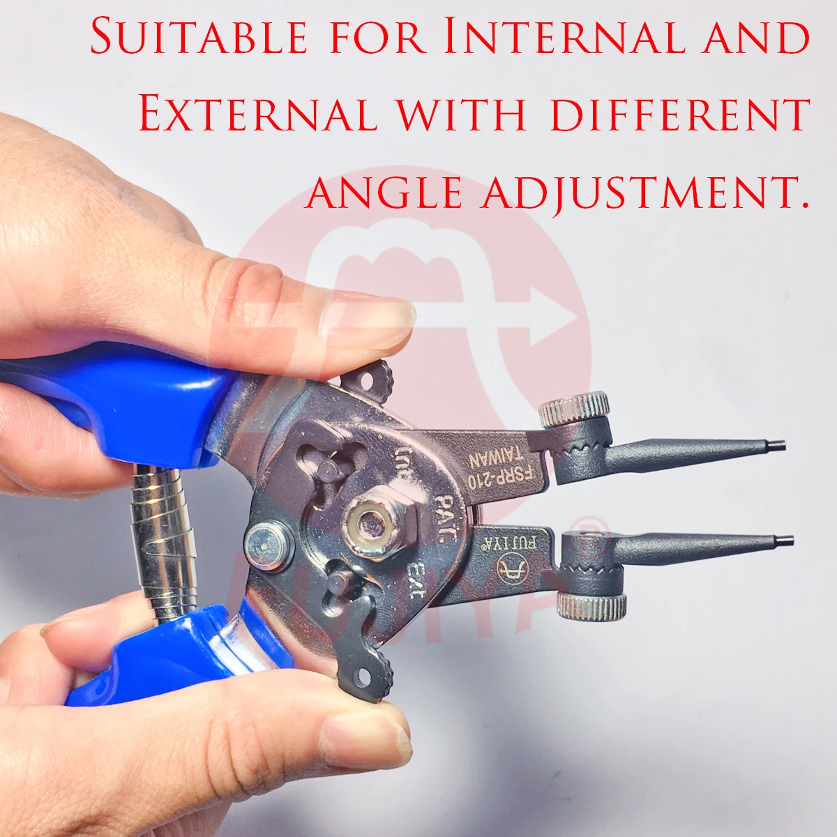2023 FUJIYA Multifunction Adjustable Cr-V tips Heavy Duty Snap Ring Circlip Plier 6 IN 1