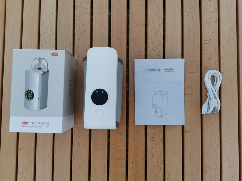 Wholesale price adjustable temperature and rechargeable baby milk bottle warmer with usb portable feeding Bottle Warmer