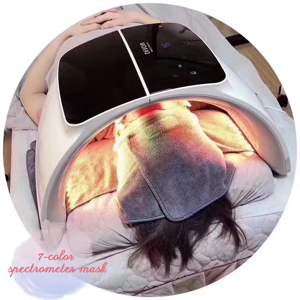 New Technology Professional Skin Beauty Anti Aging Spectromete Acne Treatment 7 Colors Facial Light For Home Use