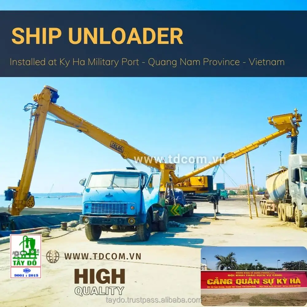 Углеродистая сталь подъемно-транспортное мобильный корабельный разгрузчик для сухих сыпучих материалов с беспылевая сумка для разгрузки