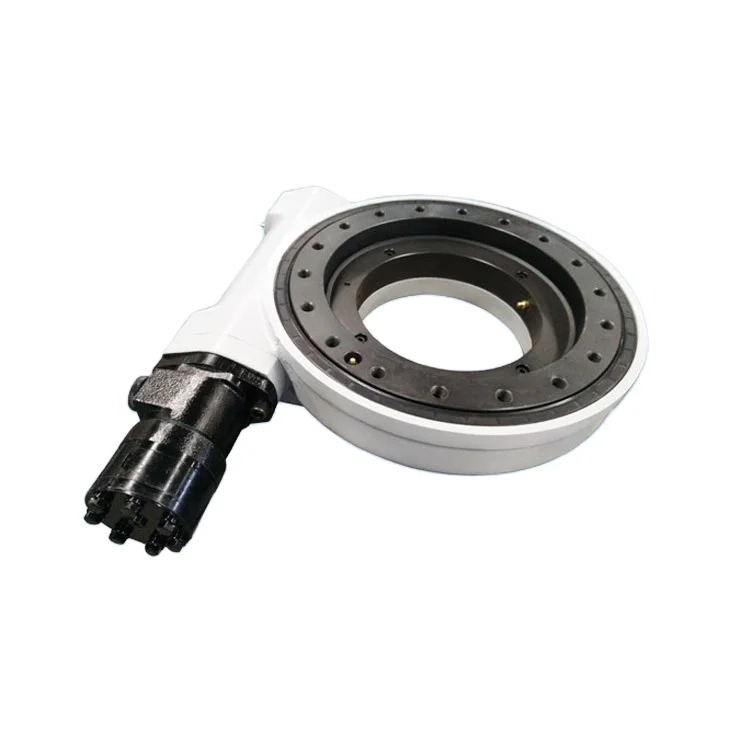 WEB12 Single axis Worm gear Heavy load torque Slewing drive with motor Truck boom lift