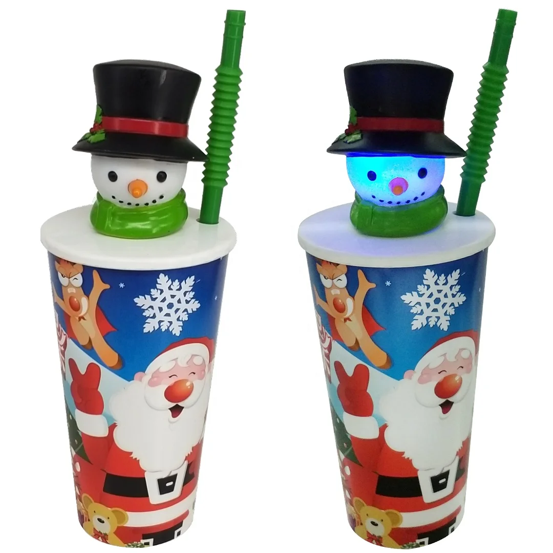 Сезонный мультяшный ДИЗАЙН елки inmould label tumbler рождественские подарки
