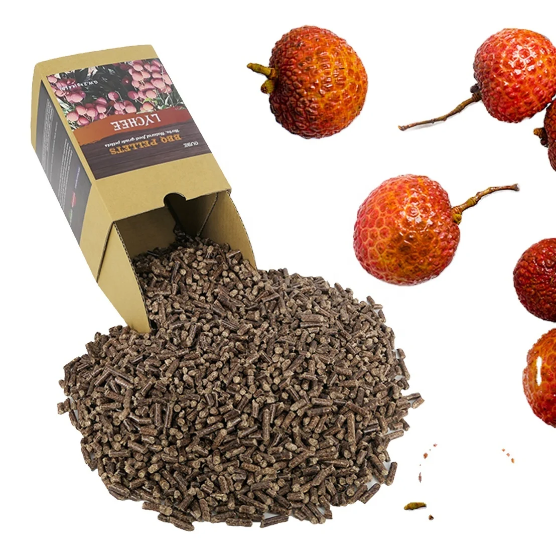 Древесные гранулы lychee 6 мм с мельницей для домашнего барбекю оптом