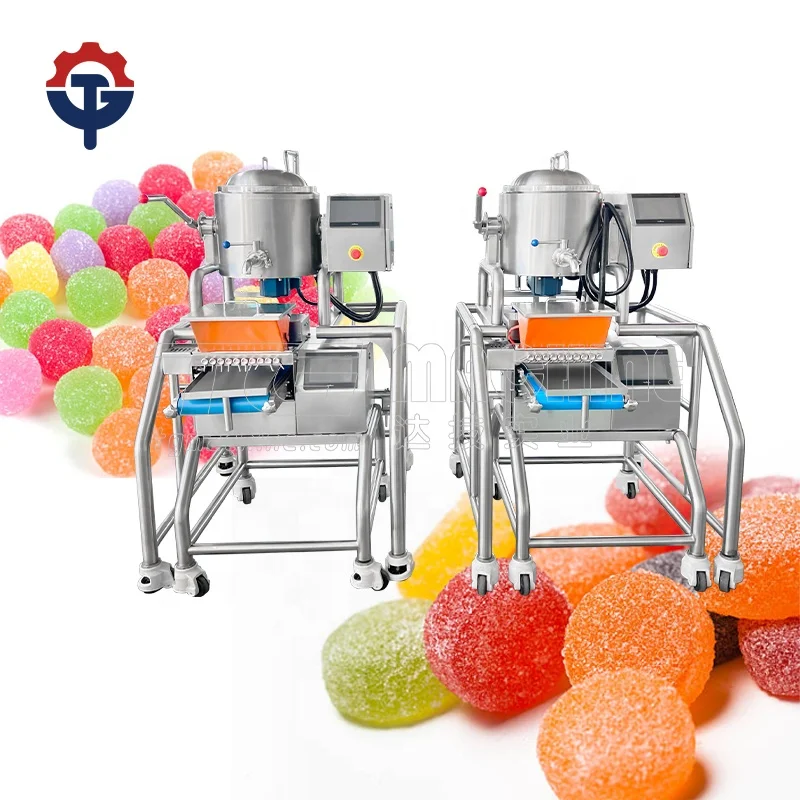 TG Semi-automatic pectin and gelatin gummy bear making machine jelly candy forming machine