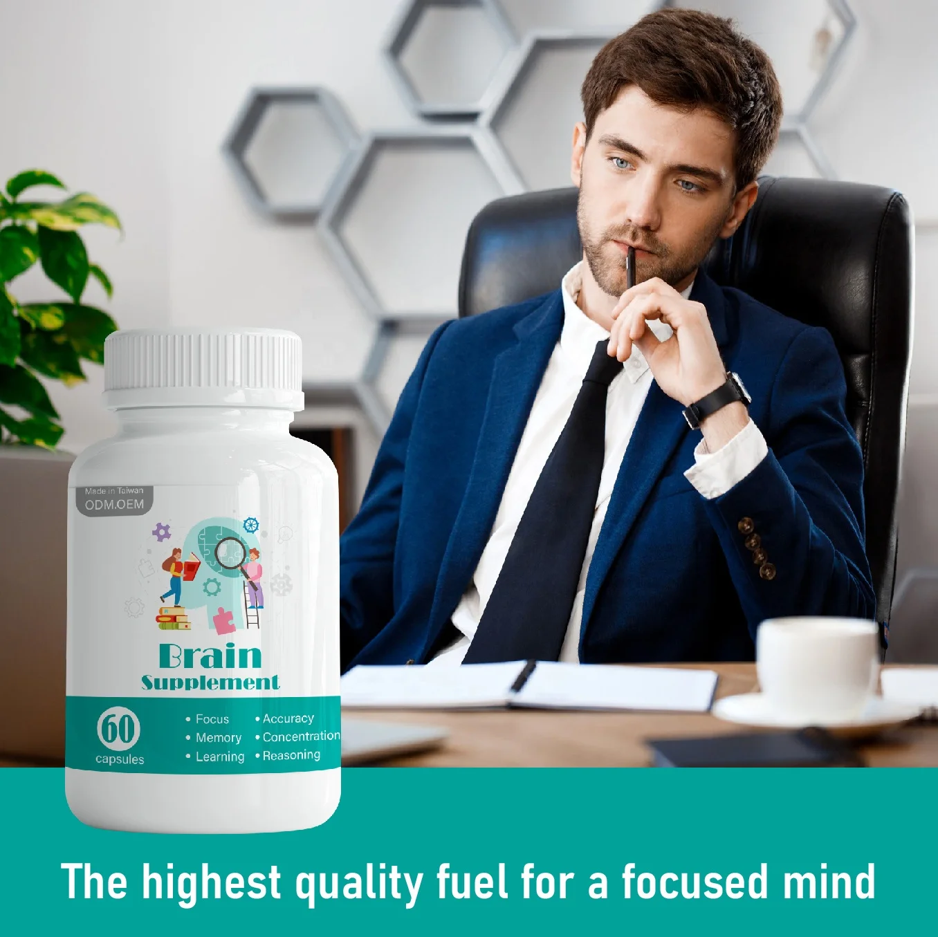 Memory Concentration Learning Accuracy Reasoning B6 Brain Support Supplement Manufacturer Brain Vitamina B12 Capsule Popular