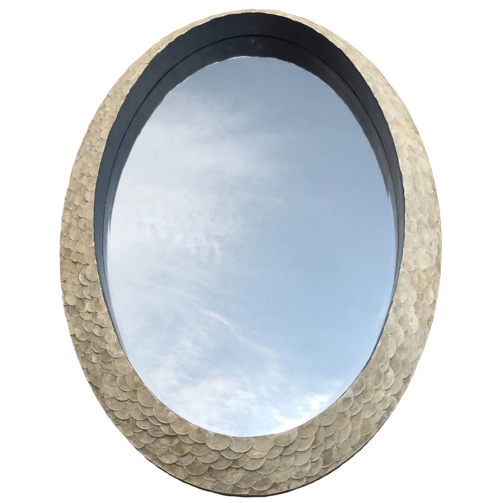 MOTHER OF PEARL INLAY LACQUER MIRROR, WALL MIRROR WITH PEARL SHELL INLAID MDF FRAME, lacquer mirror