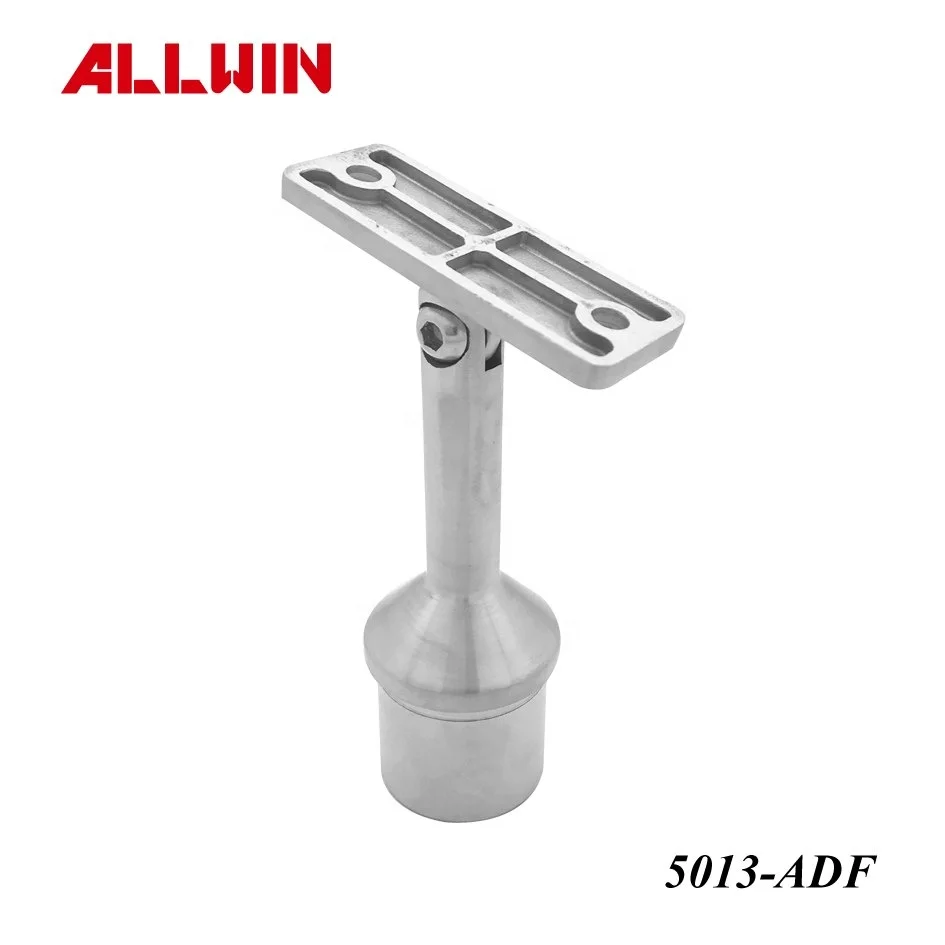 Modern Design Stainless Steel round Tube Handrail Fixed Saddle Bracket for Hotel Application