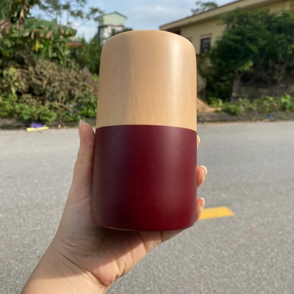 Organic Healthy Biodegradable Coffee Tea Bamboo Cup High Quality Plastic Free 100% Natural Cups & Saucers Customized Logo Gift