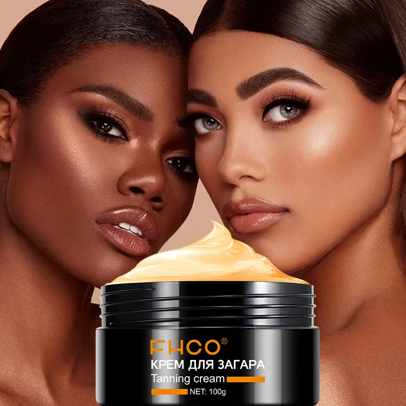 3000pcs Custom Private Label 100g Organic Natural Bronzer Solarium Tanning Products Sunbed Cream Body Tanning Lotion