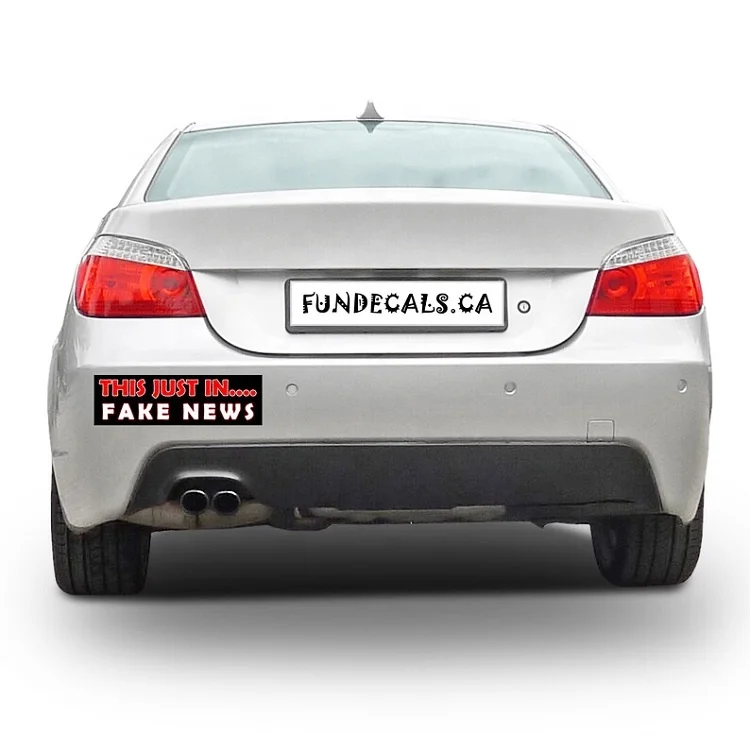 Изготовленный на заказ Высокое качество пользовательских бамперов забавные Стикеры для автомобилей с 25-летним опытом и прошедший сертификацию по стандартам ISO