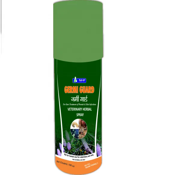 Spray to prevent fungal infections removes flies & maggots from surface wounds treats all kinds of skin infections- Germi Guard