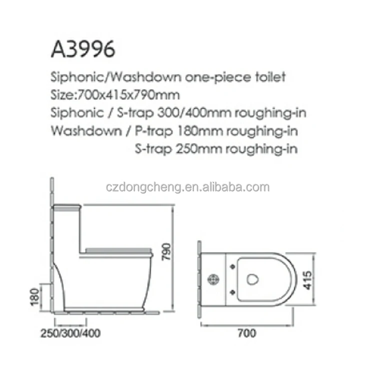  DCBJ A3996 700*415*790 мм сплошной туалетный бокс для ванной