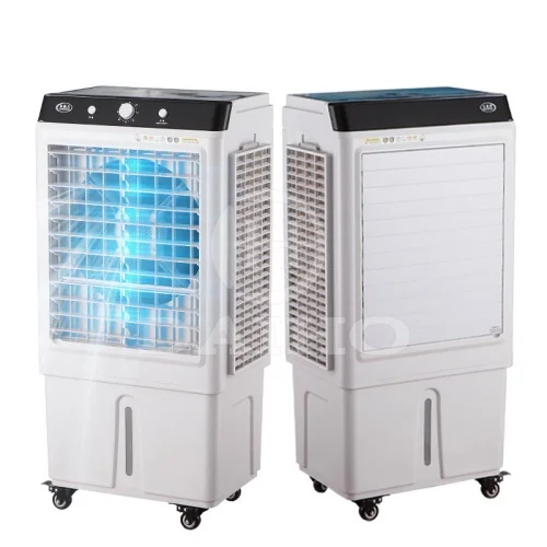 Noiseless Portable Small Evaporative Air Conditioner with Water Pump and Cooling Pads Air Cooler Controller for Home Use