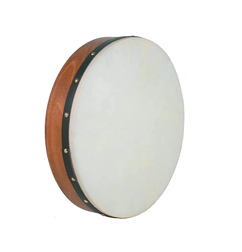 Dark Green Rosewood Irish Bodhran 18 Inch Drums + 1 Tipper