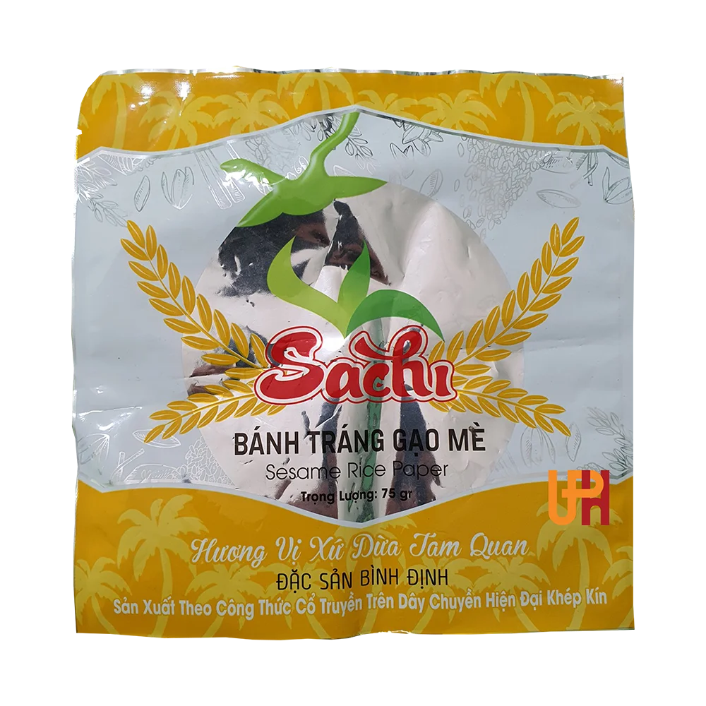 The Best Wholesales Supplier of Vietnamese Rice Paper For Spring Rolls Sachi Baked sesame rice paper cake