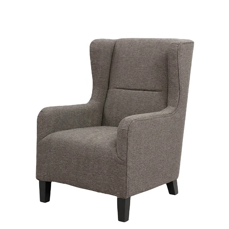 Solid Wood Upholstered Armchair Comfortable Vintage Dining Chair for Outdoor Bedroom Hotel Furniture