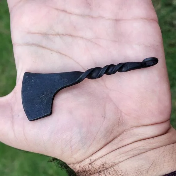 Top Quality Hand Forged Medieval Celtic Viking Axe Pendant, Nordic Viking Pendent, Paracord Necklace, Dane Axe Amulets, Pagan,