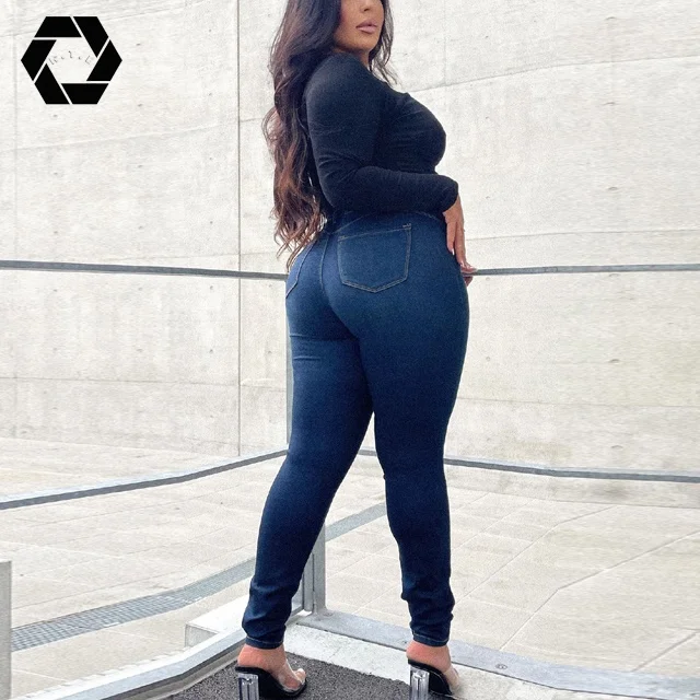 Классические красивые узкие джинсы-темные джинсы на заказ скинни