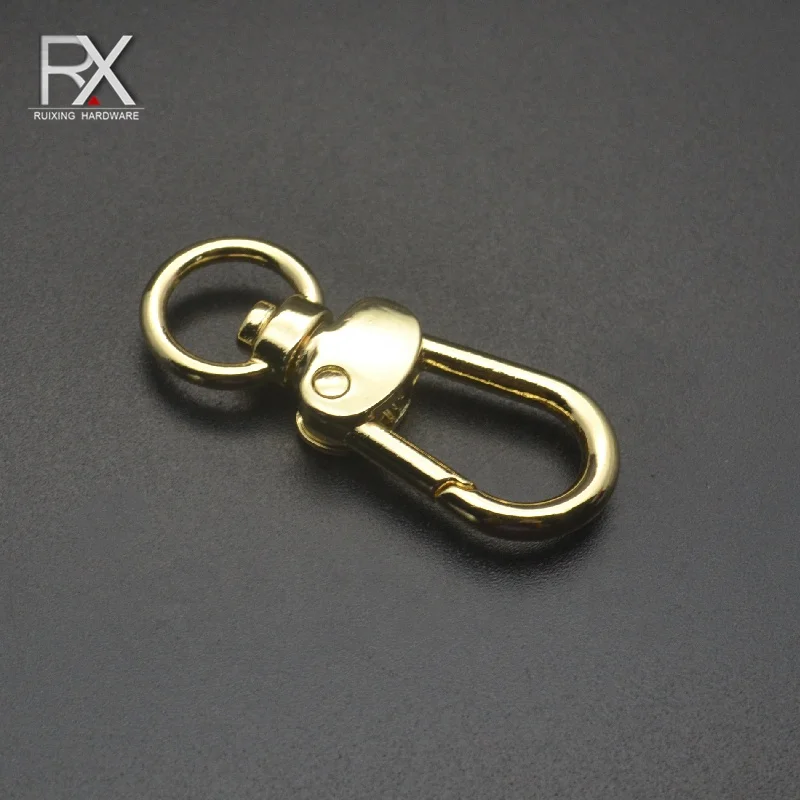 Custom Bag Hardware Zinc Alloy Lobster clasp Snap Hook carabiner key chain swivel spring buckle for bag