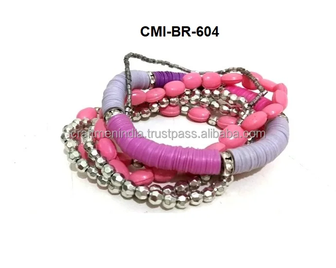 Indian Multi Color Beaded (Seed Bead) Bracelets For Women and Girls