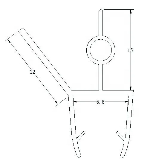 PVC Plastic Door Sweep Door Wipes and Water Seals