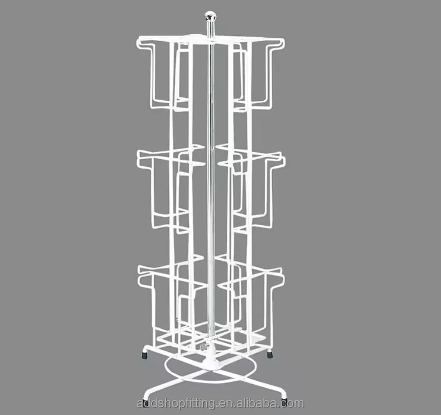 wholesale Floor standing magazine display rack for store