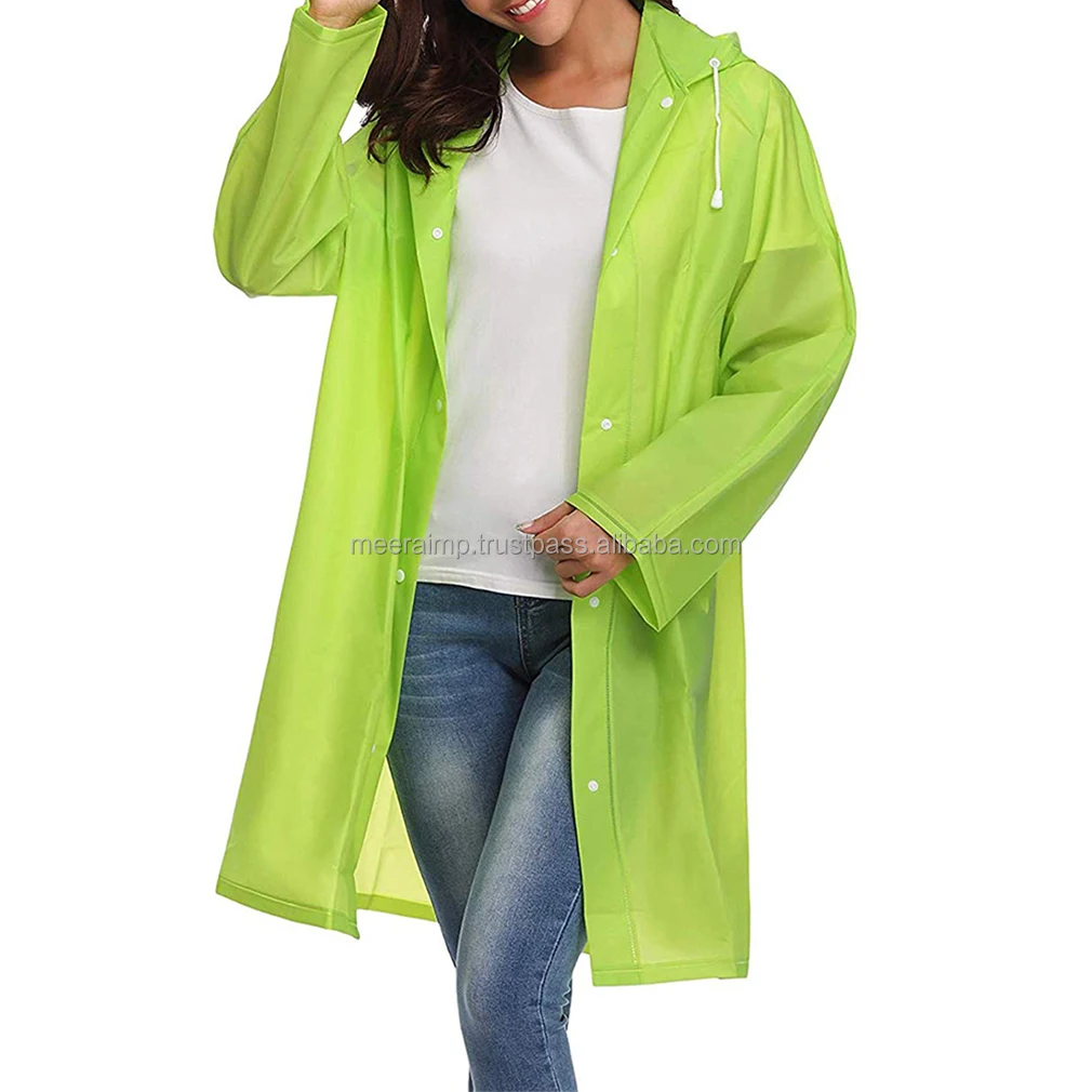 Hot sale casual outdoor Raincoat Women Waterproof Windproof Rain Coat girls rain jacket with hood