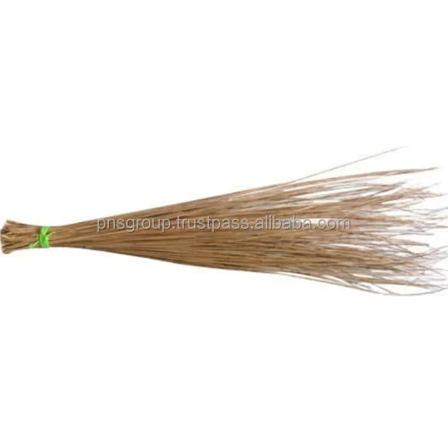 durable palm broom stick with wooden handle perfect for industrial and garden use from North Sumatra Indonesia