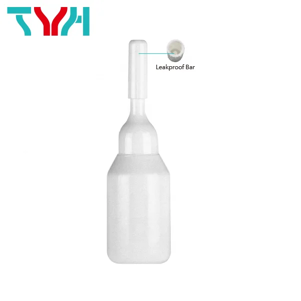 10ml LDPE Round Soft Plastic Dropper Serum Bottles | Squeezed Ampoules with PP Screw On Nozzle Cap for Beauty Care (HN Series)
