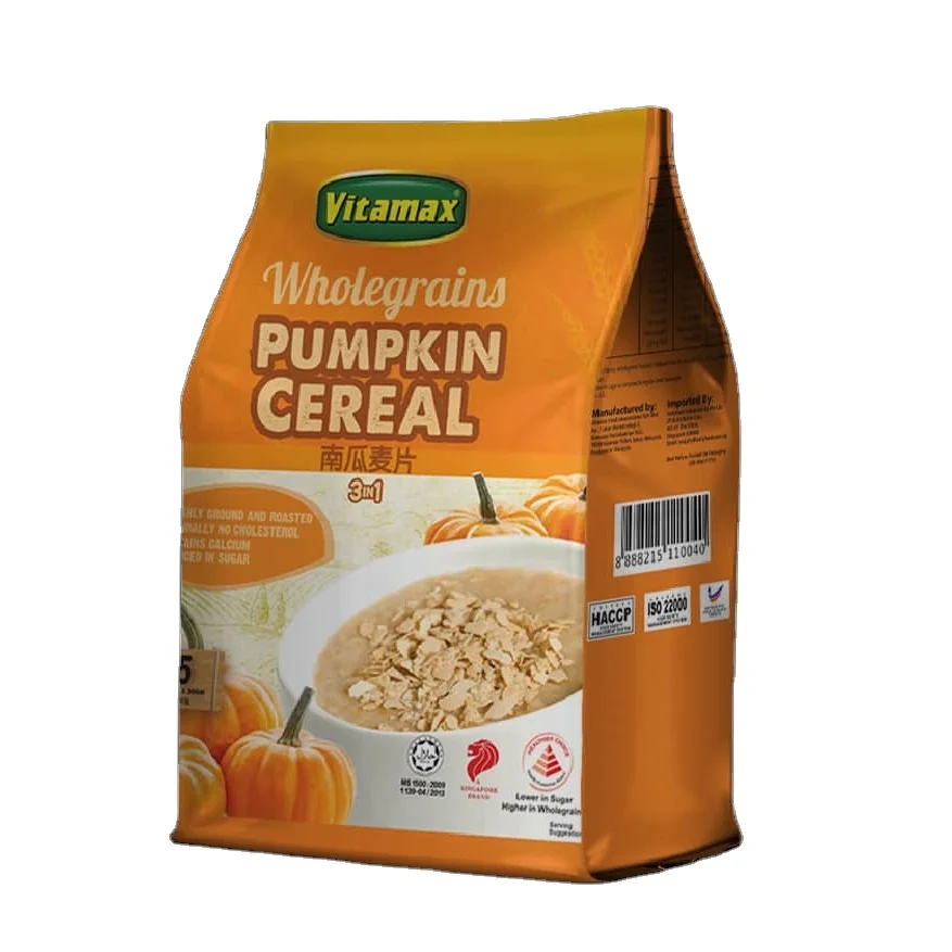 Малазийский высококачественный десерт для завтрака с низким содержанием натрия, энергетический усилитель, витамин, мгновенные зерна, Тыквенные злаки, 30 г x 15 с x 20p