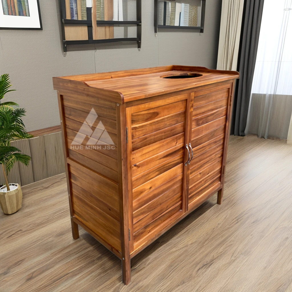Современный дизайн вьетнамский деревянный шкаф из акации легко собираемый съемный для домашнего офиса или отеля экологически чистый