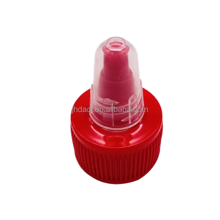 Wholesales 20mm 24mm 28mm Plastic Twist Top Caps Long Nozzle Squeeze Bottle Cap