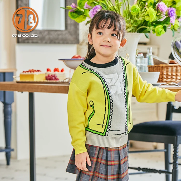 Private Label Autumn And Winter Girls Sweaters And Pullovers Trendy Children Clothes