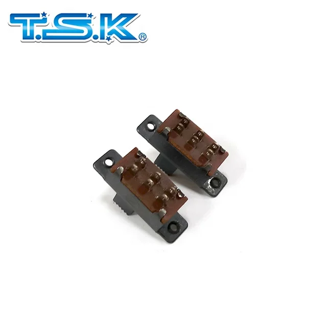 6 Pin slide switch Through Hole Slide Switch Double Pole Double Throw