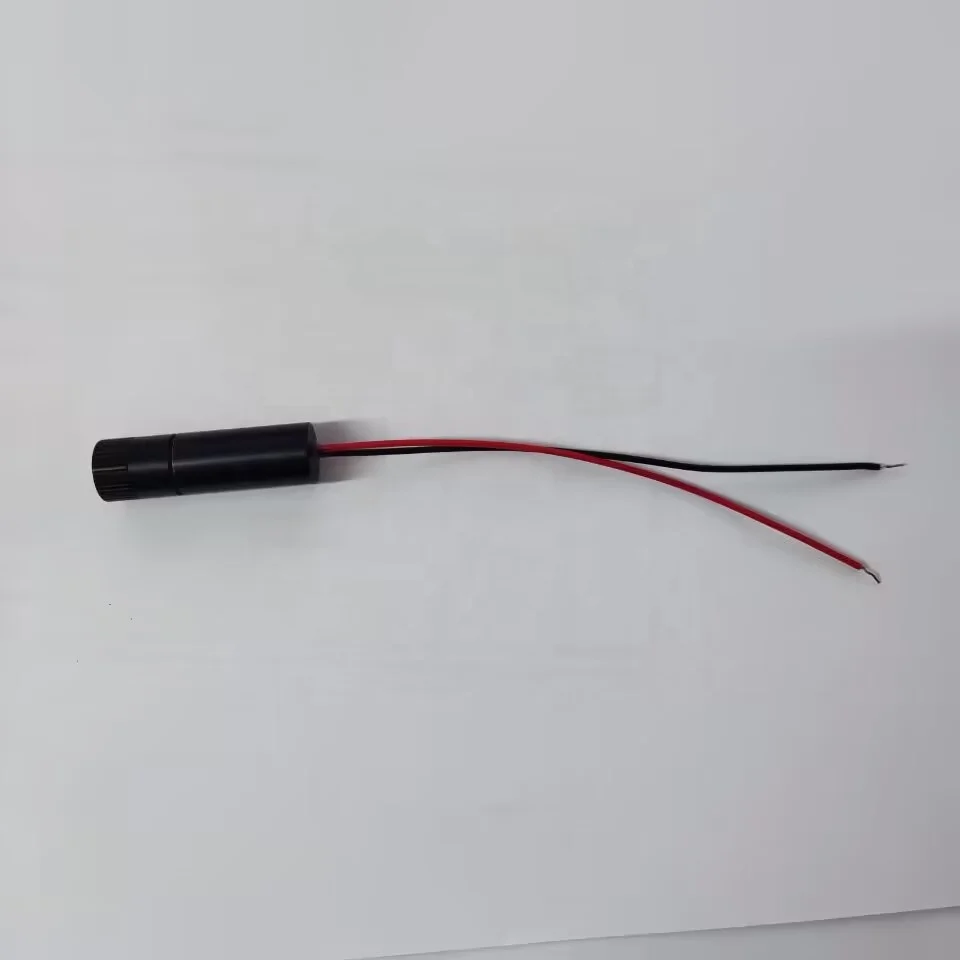 12x40mm high power RED laser cross hair Line laser diode module fan angle 50 degree  635nm 10mw focus beam adjustable