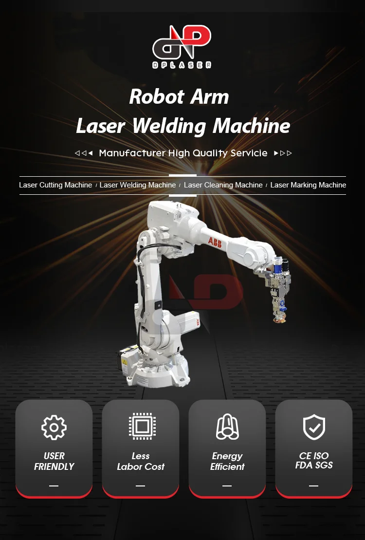 Yaskawa Servo Control 6 Axis Robotic Arm Stainless Steel Welder Automatic Fiber Laser Robot Welding Machine