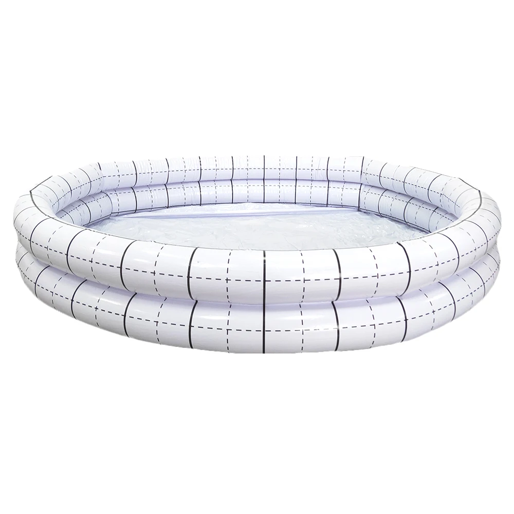 Comco inflatable striped grid swimming pool support custom pool