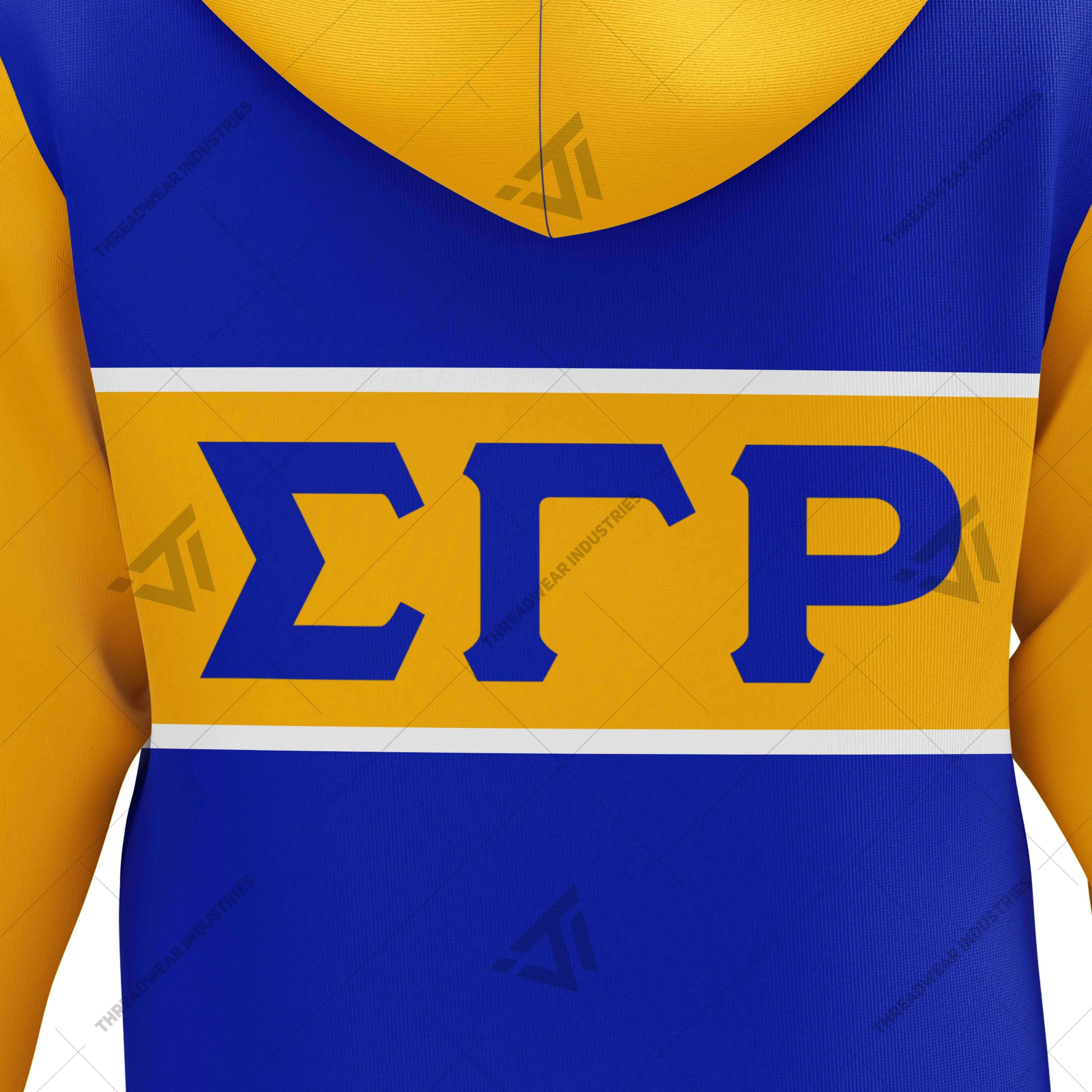Custom Wholesale Sigma Gamma Rho 1922 Sorority Clothing Sublimated Hooded Dress Greek Paraphernalia