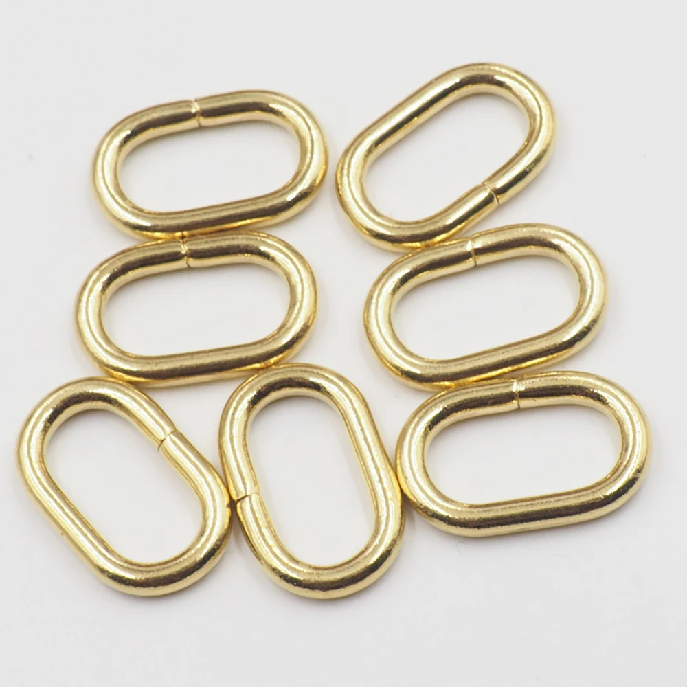 3.8mm Iron Wire Oval Metal Hook with Metal Buckle Bag Chain Shoulder Strap Connection Accessory