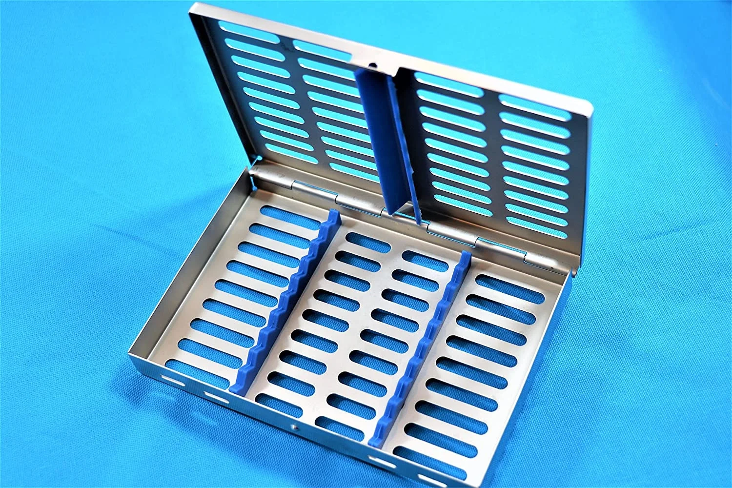 German Steel Dental Autoclave Sterilization Cassette Rack Box Tray for 10 Instruments