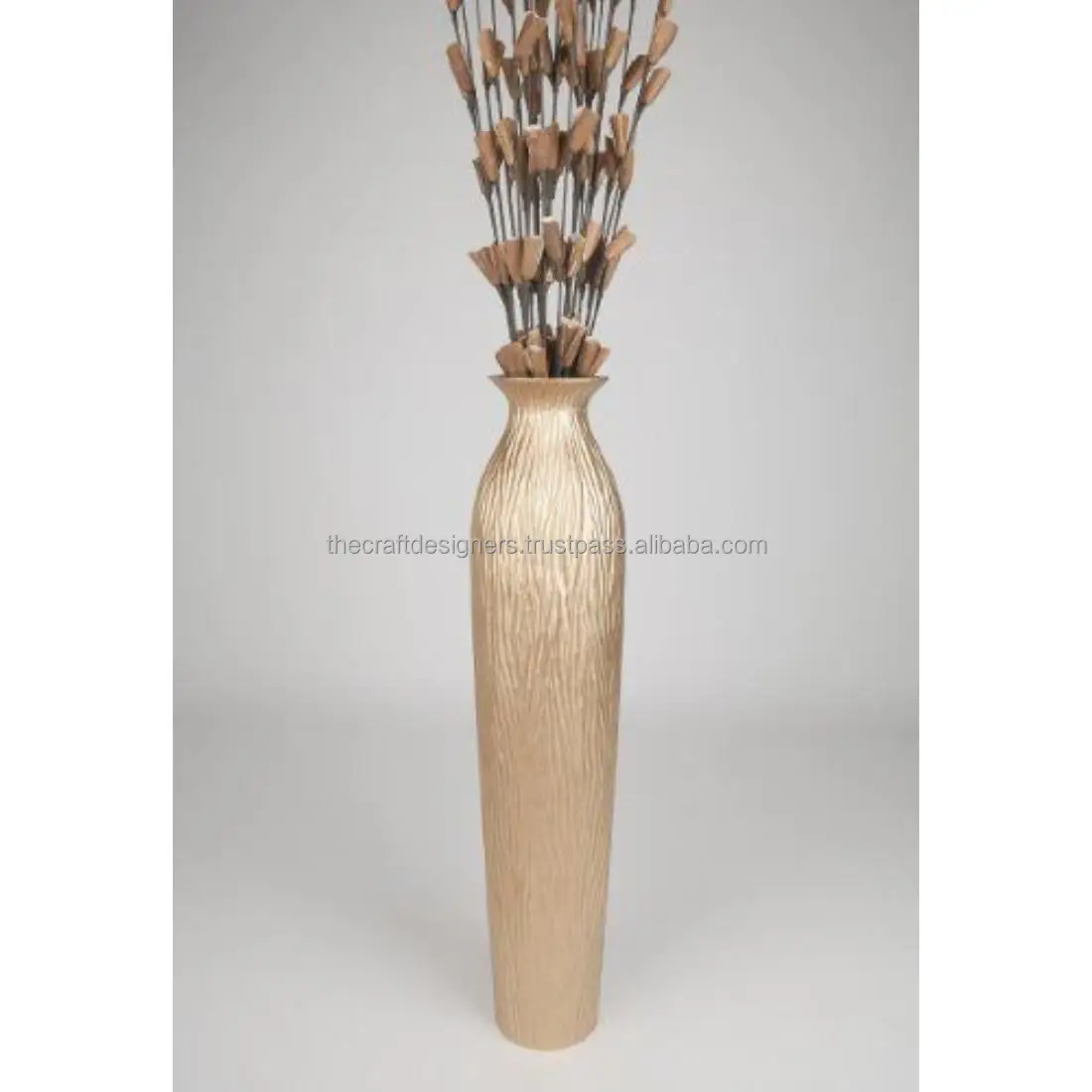 Best Design Elegant Gold Flower Vase For Living Room Home Decorative Brass Vase Large Aluminium Flower Pot For Home Decoration