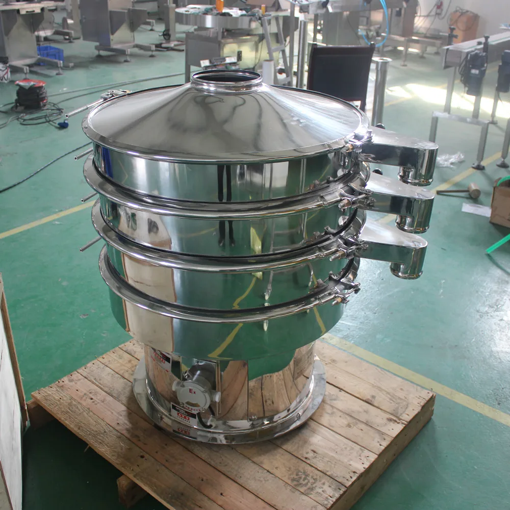 Full Weld 800mm Vibrating Sieve Machine Sesame Oat Barley Flour Sieving Machine