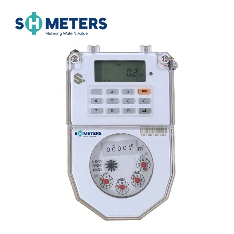 15mm-20mm sts prepaid water meter with customer interface unit