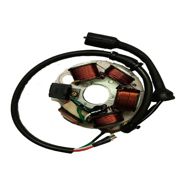 Stator magneto coil generator three pins Piaggio 497650 OEM for Ape 50cc Original Motorcycle Scooter three-wheeler Vespa